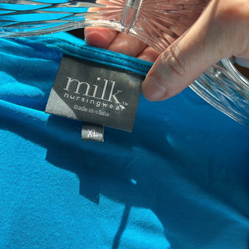 Women's Blue Nursing Top - Picture 4 of 6